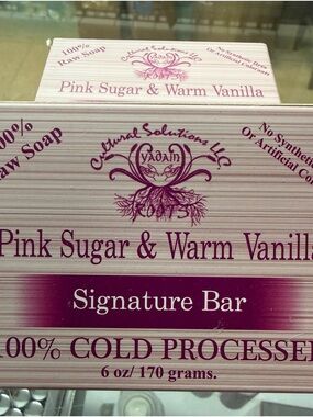 Cultural Solutions Pink Sugar & Warm Vanilla Signature Bar Soap 6 oz/170 grams